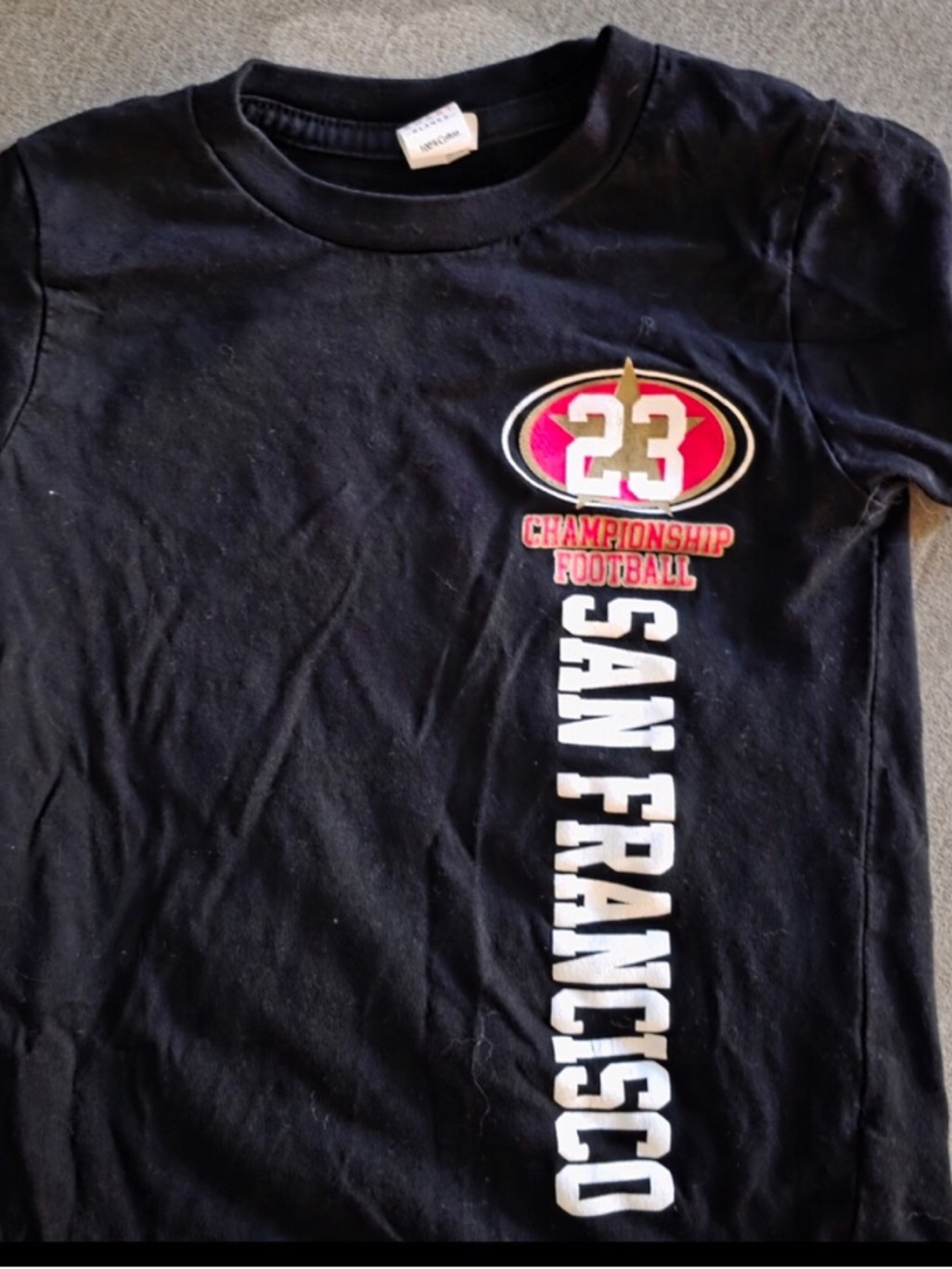 Kids Black 'San Francisco' Football Graphic Tee